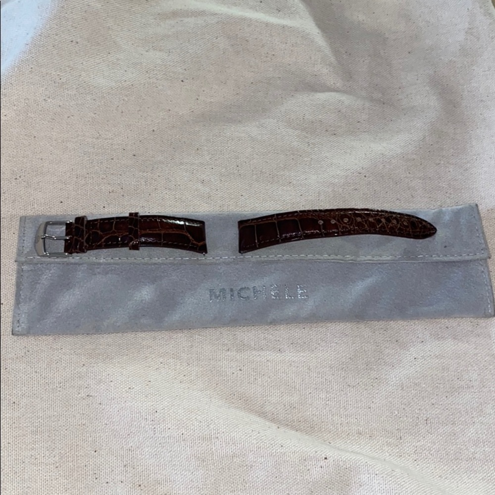 Michele watch alligator strap